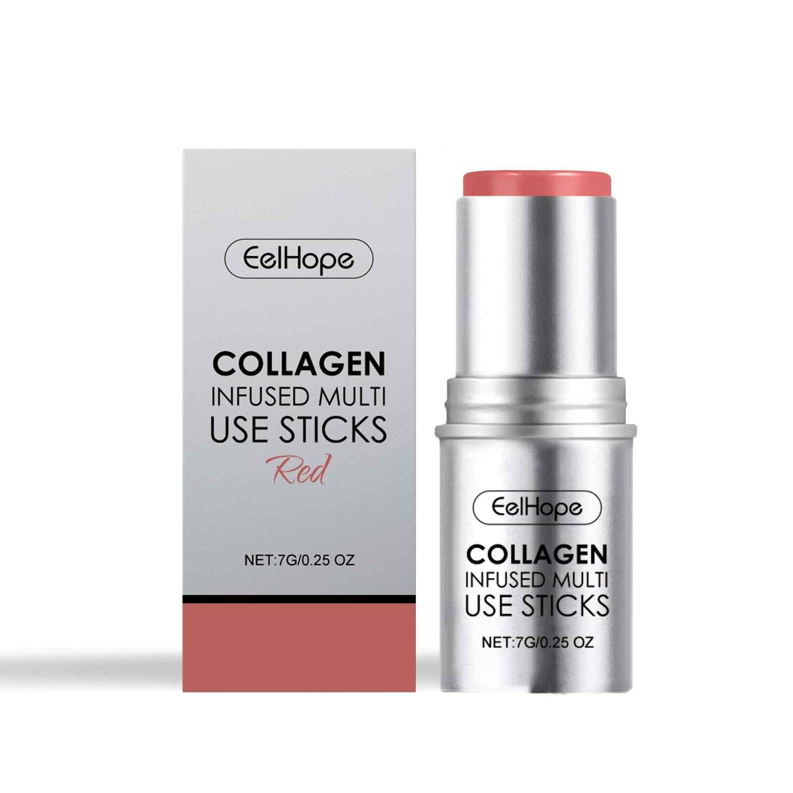 Collagen Makeup Stick Moisturizes Natural Multicolor Blush Stick