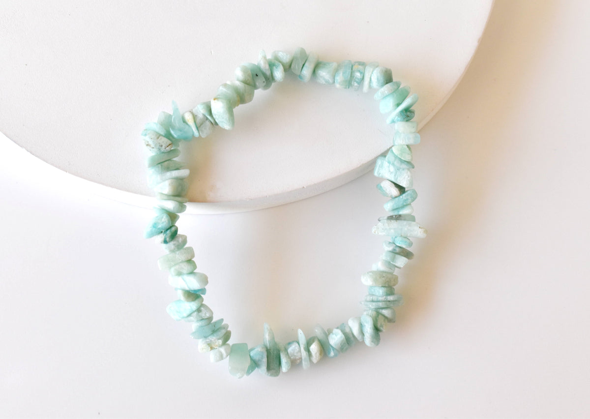 Amazonite Chip Bracelet(Communication and Adventures) DestGlow