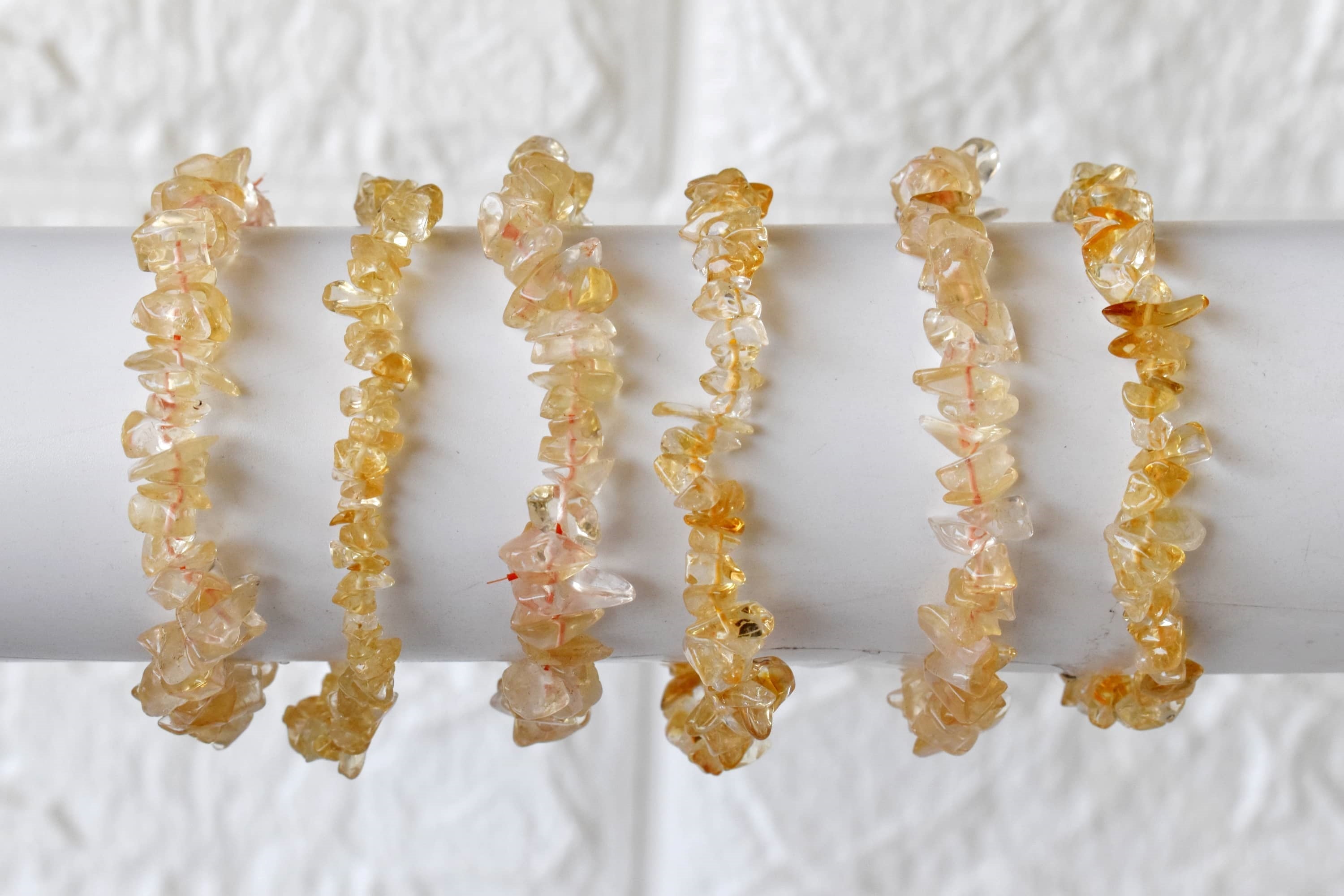 Citrine Chip Bracelet (Physical Healing and Stress Relief) DestGlow