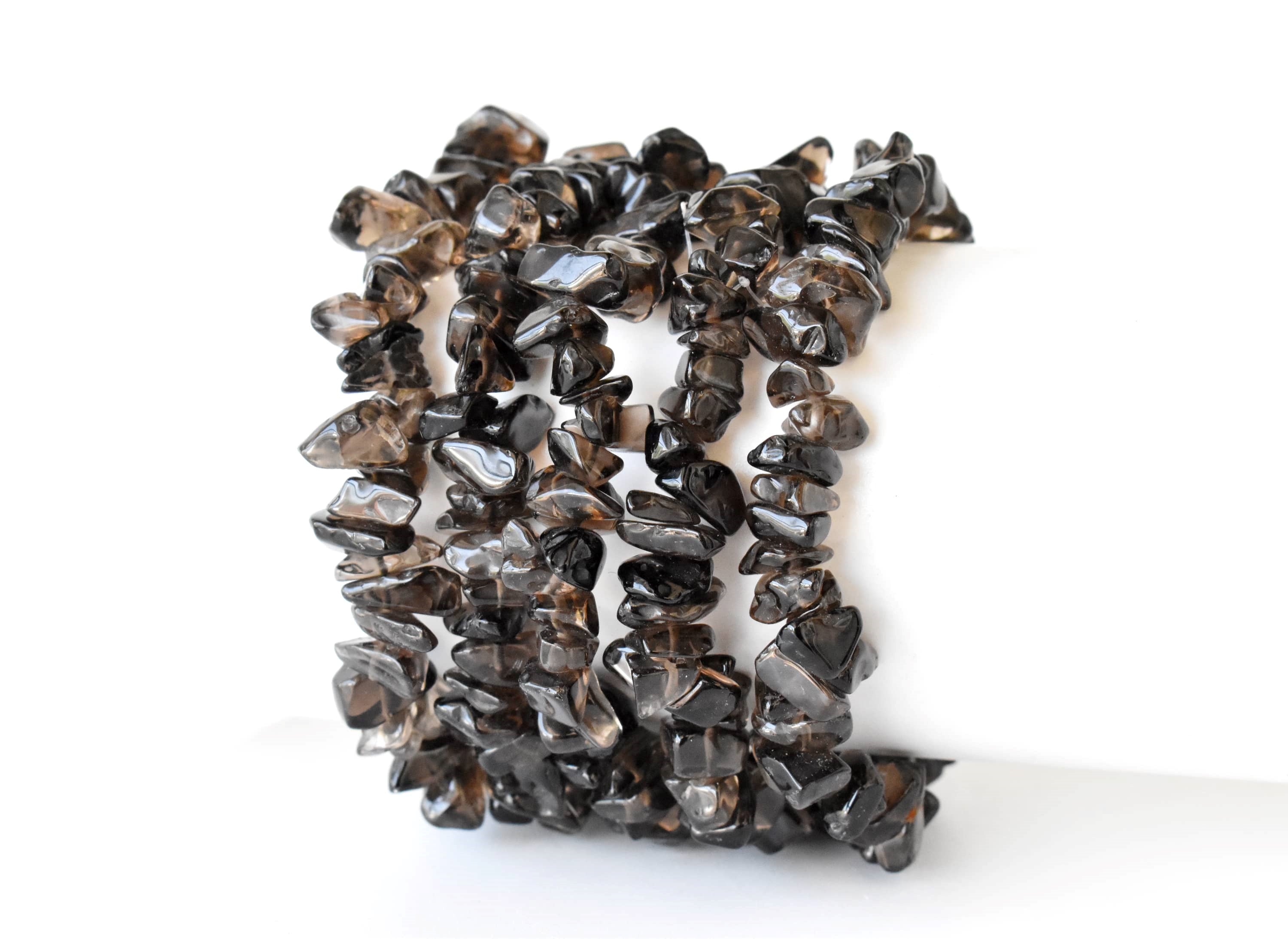 Smokey Quartz Chip Bracelet (Sense of Purpose and Purification) DestGlow