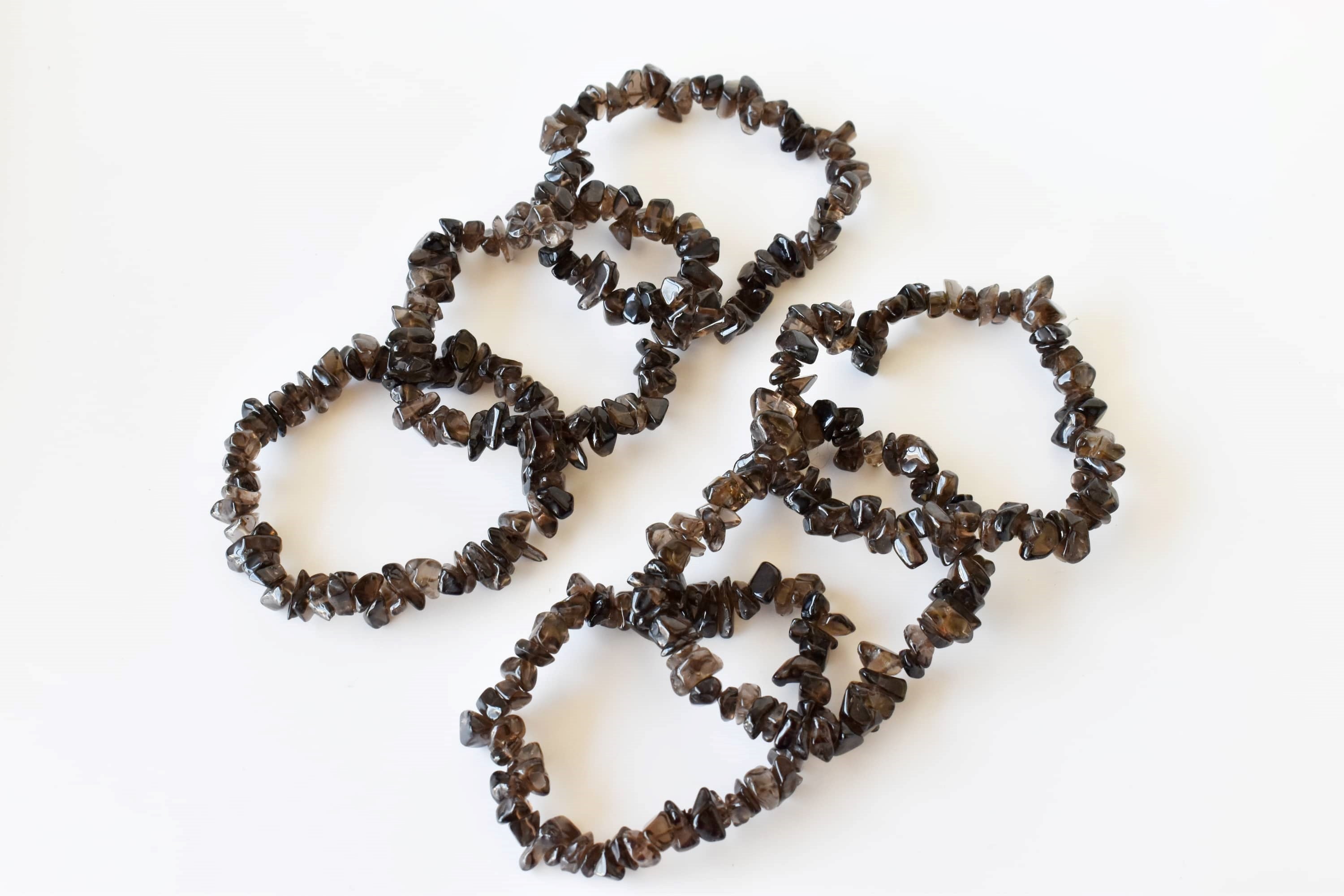 Smokey Quartz Chip Bracelet (Sense of Purpose and Purification) DestGlow