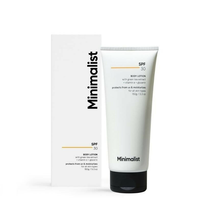 Minimalist SPF 30 Body Lotion With Vitamin E, Gylcerin & Green Tea Extract