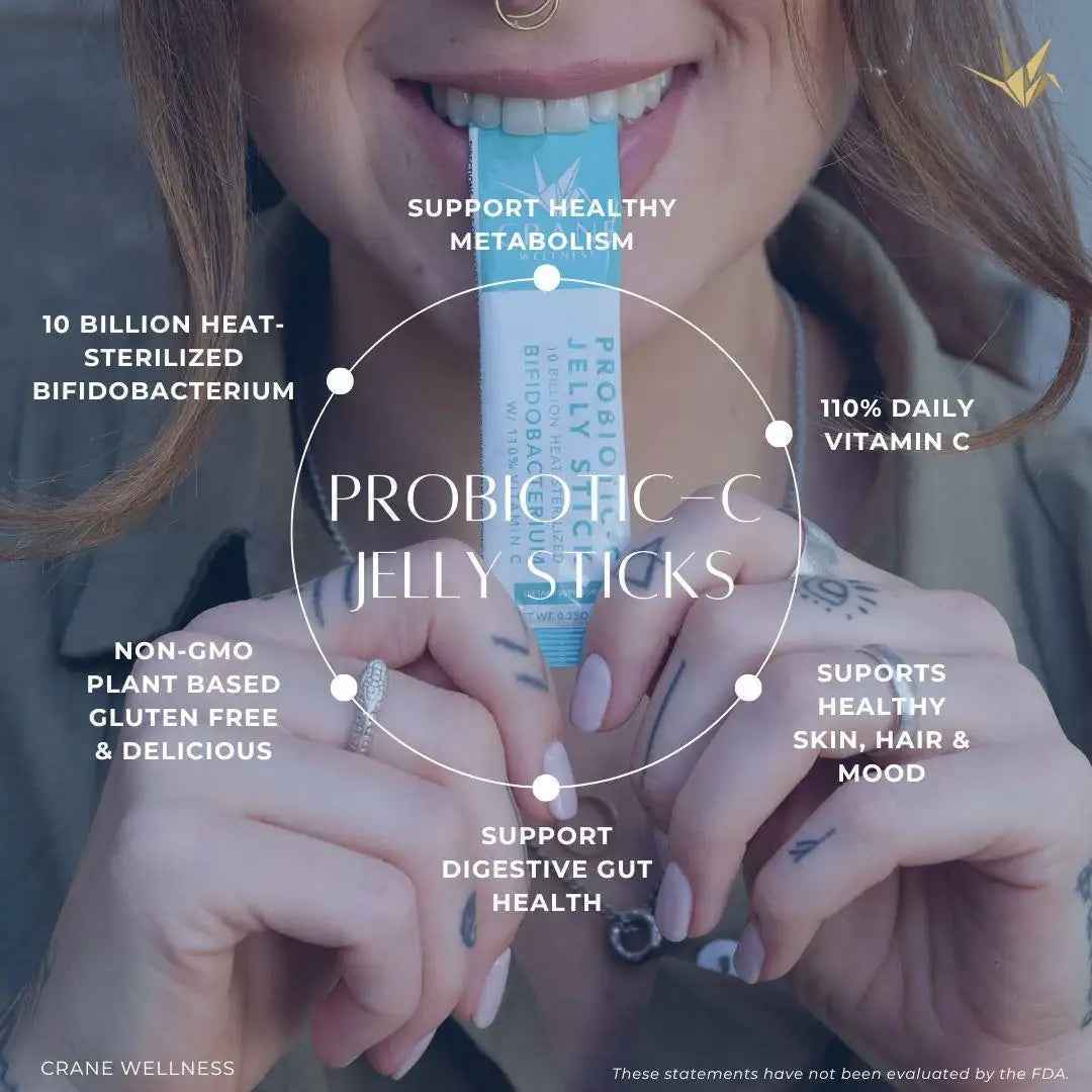 Probiotic-C Jelly Sticks by Crane Wellness