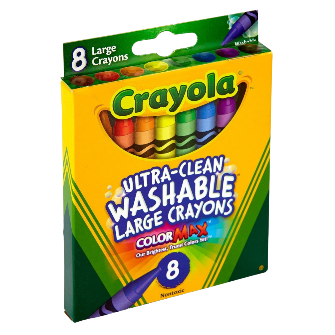 Crayola Ultra-Clean Washable Large Crayons (8?pack) DestGlow