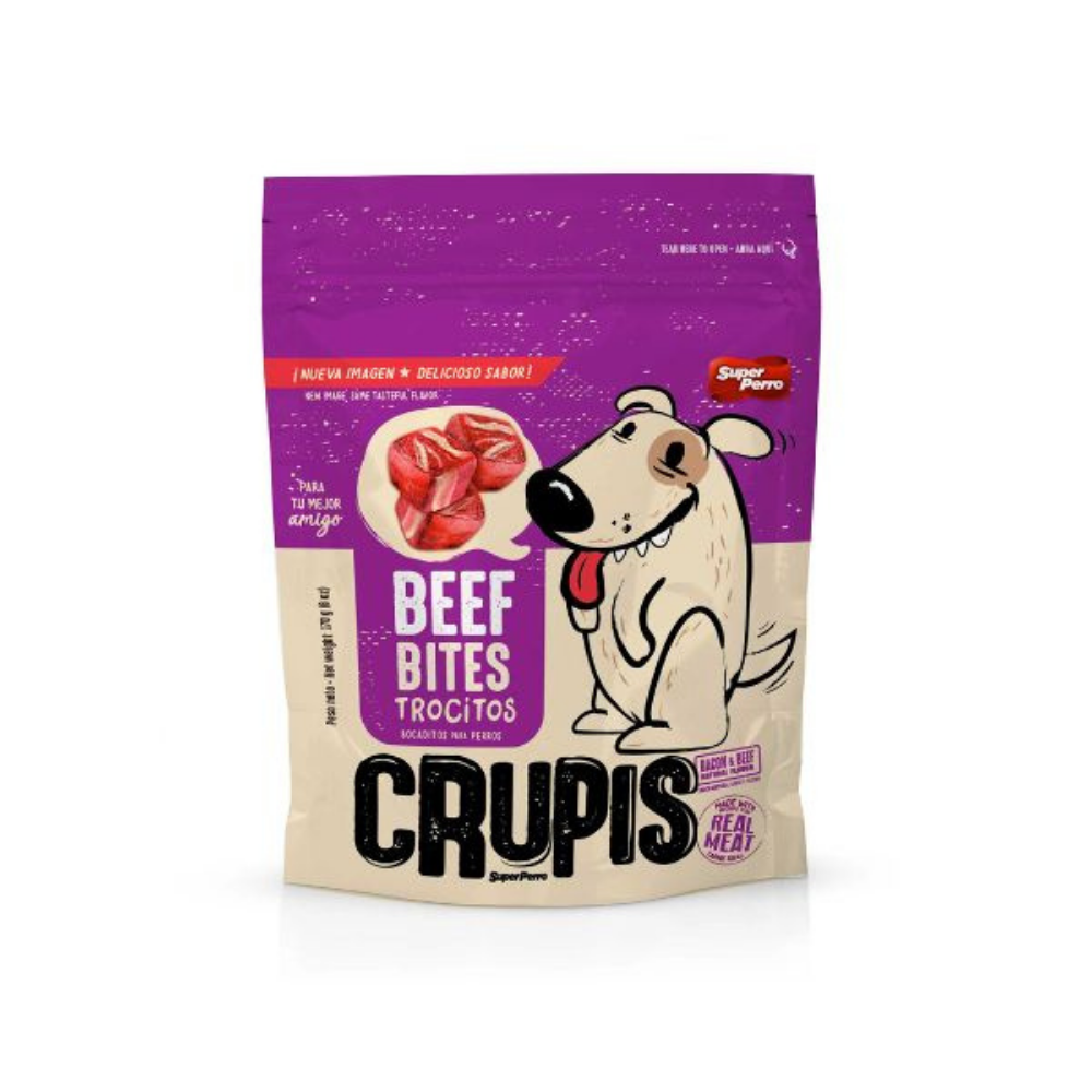 Crupis Beef Bites Snack para Perros (6 oz) DestGlow