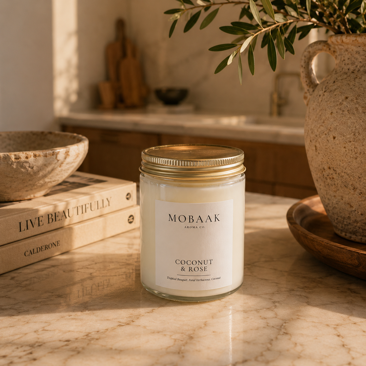 Coconut & Rose Candle DestGlow