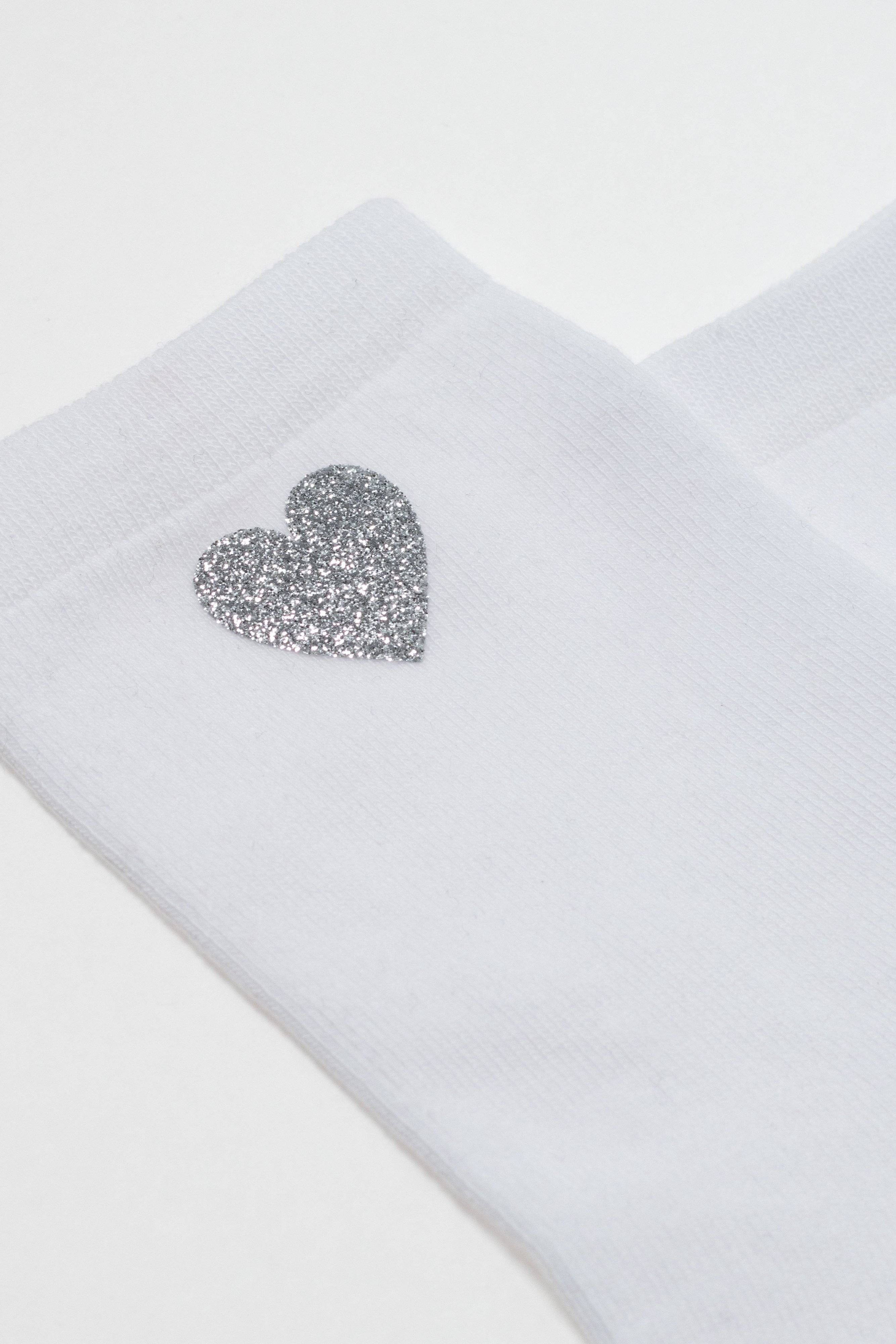 Cotton Socks Conte Classic 427 - Shimmering Heart Pattern - DestGlow