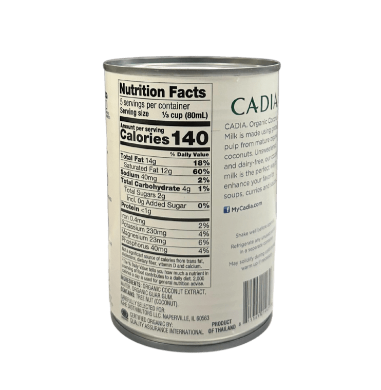 Coconut Milk, Organic, Unsweetened by Country Life Natural Foods