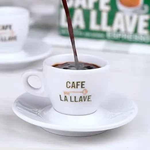 Cafe La Llave Dark Roast Ground Espresso Coffee – 10 oz Brick, Cuban-Style Bold Flavor