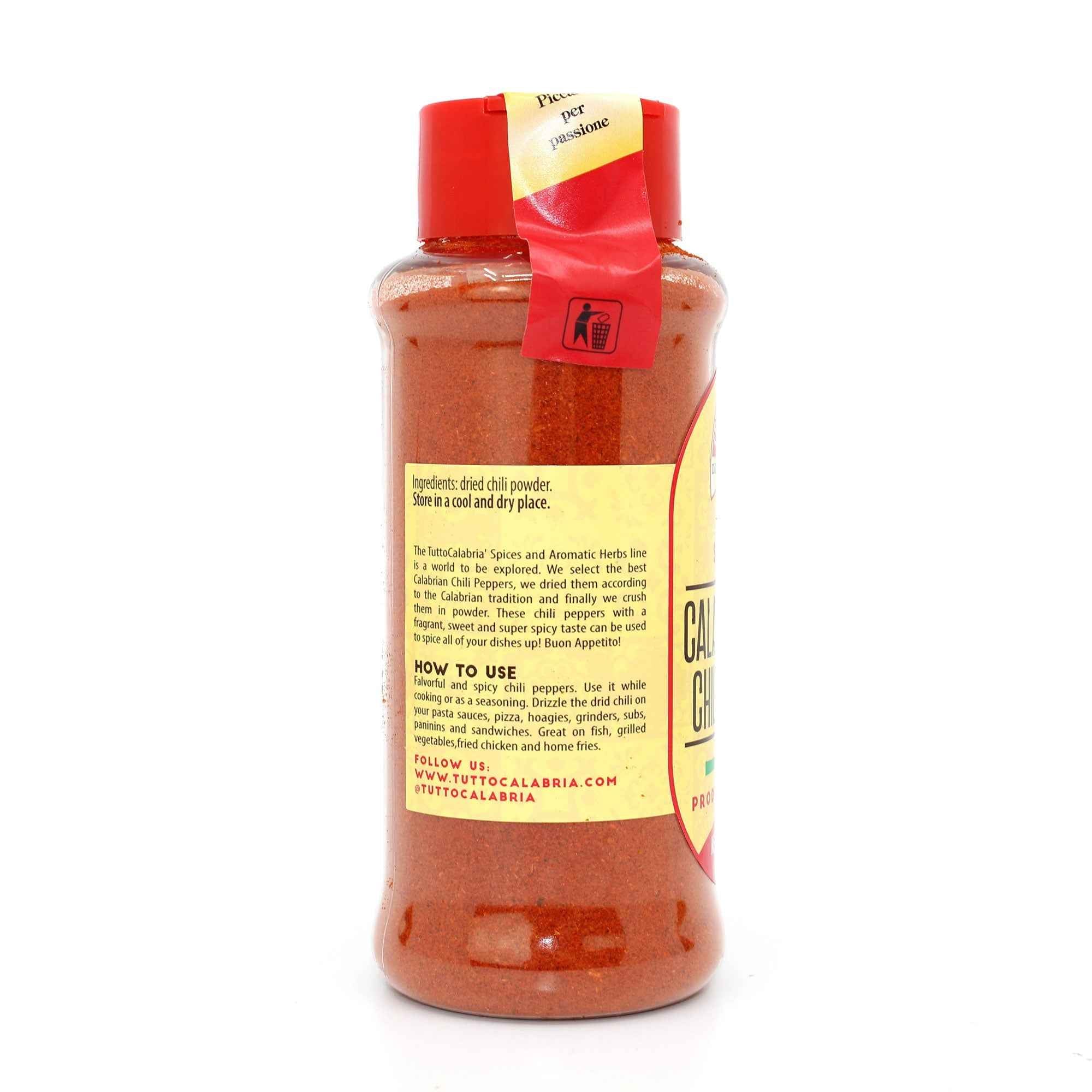 TuttoCalabria Hot Calabrian Chili Powder Shaker (3.88 oz)