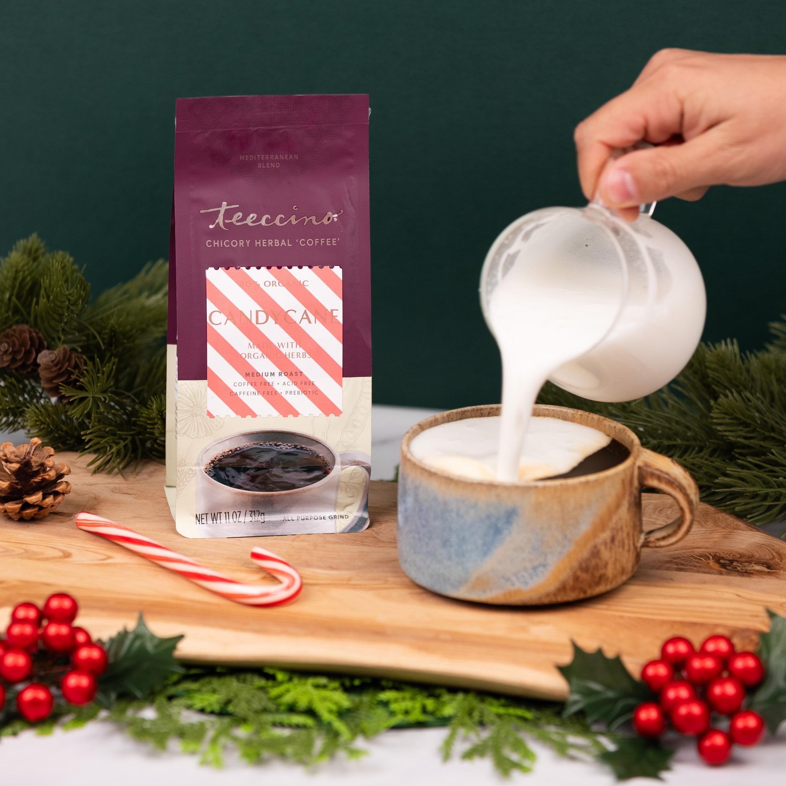 Candy Cane Chicory Herbal Coffee DestGlow