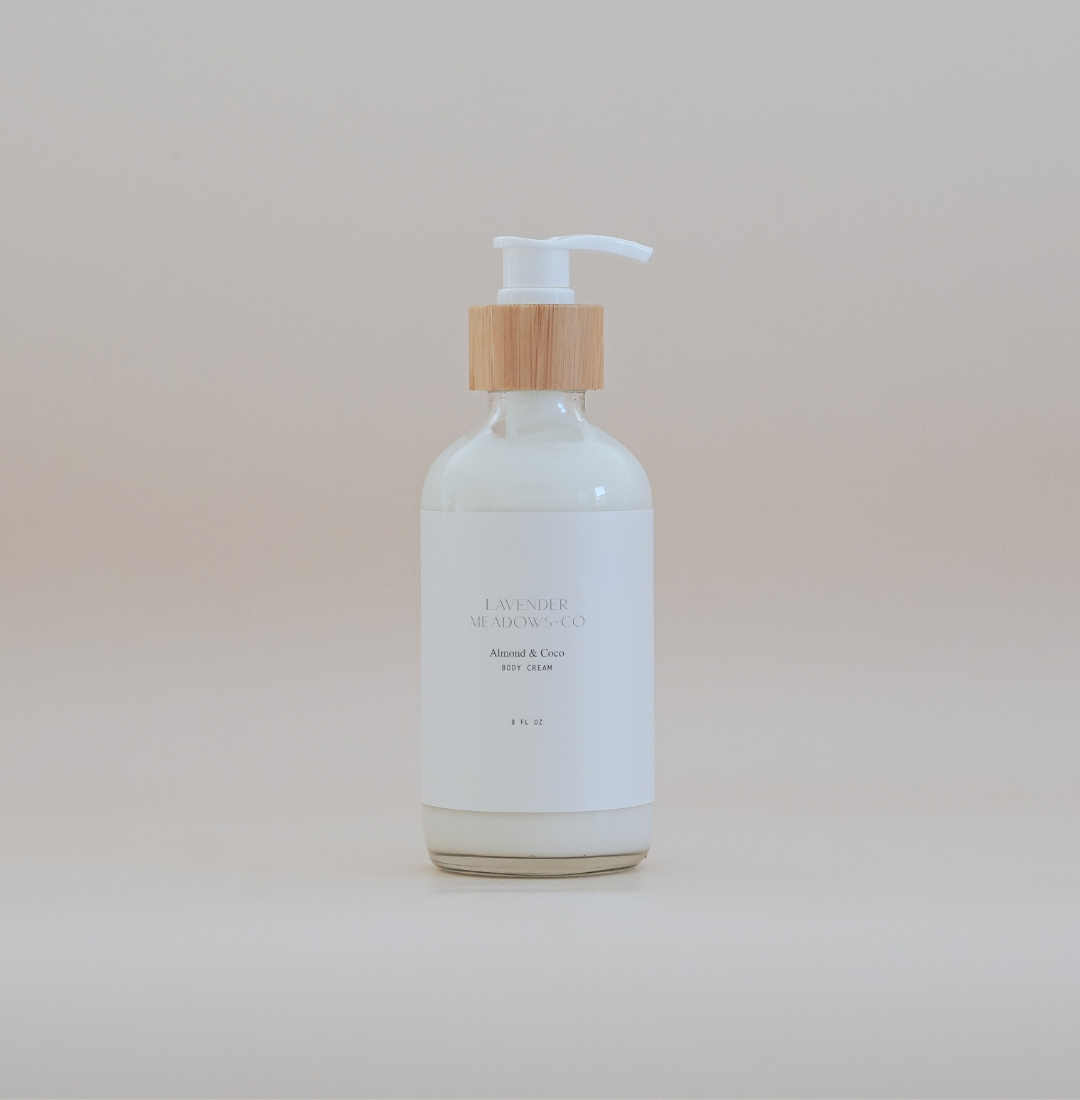 Almond & Coco Body Cream (8oz) by Lavender Meadows Co