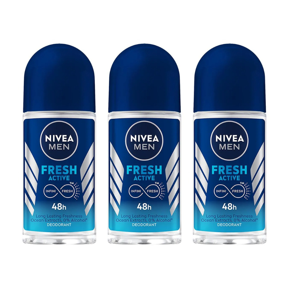 Nivea Men Fresh Active Deo Roll On 48 H Freshness