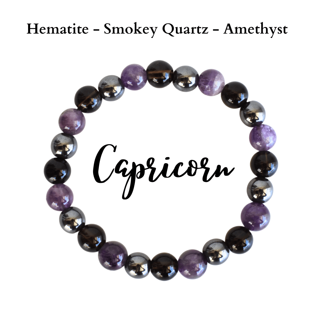 Capricorn Zodiac Crystal Bracelet, Capricorn Gifts DestGlow