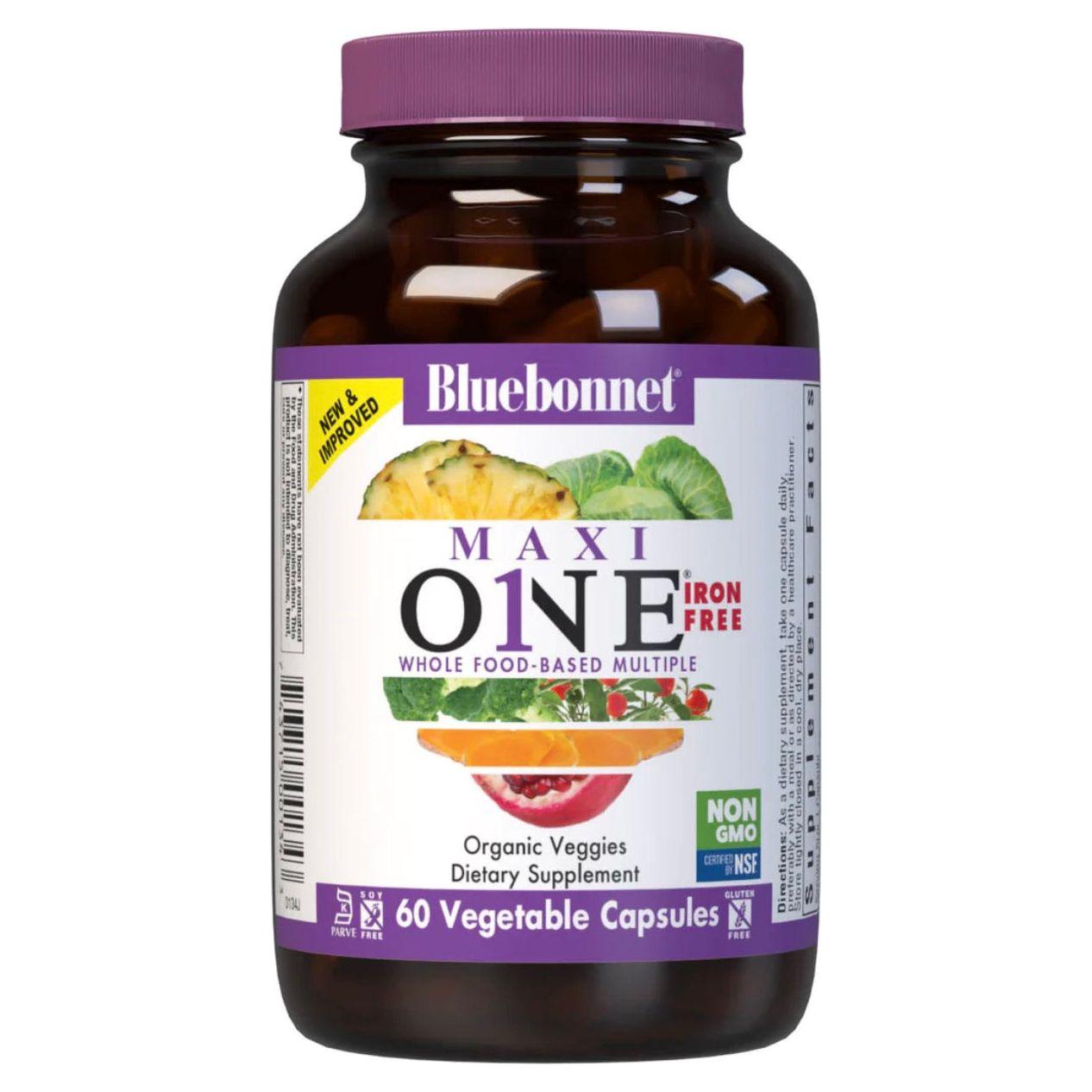 Bluebonnet Nutrition Maxi One Iron Free Formula 60 Caplets