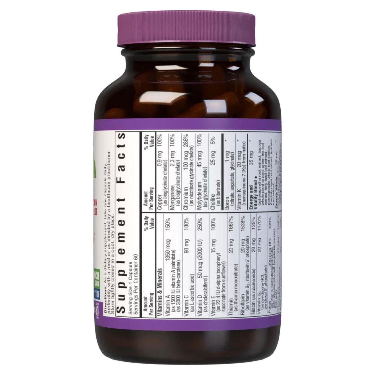 Bluebonnet Nutrition Maxi One Iron Free Formula 60 Caplets