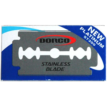 Dorco New Platinum ST300 Double Edge Razor Blades - 10x10 Pack by Pasteur Pharmacy