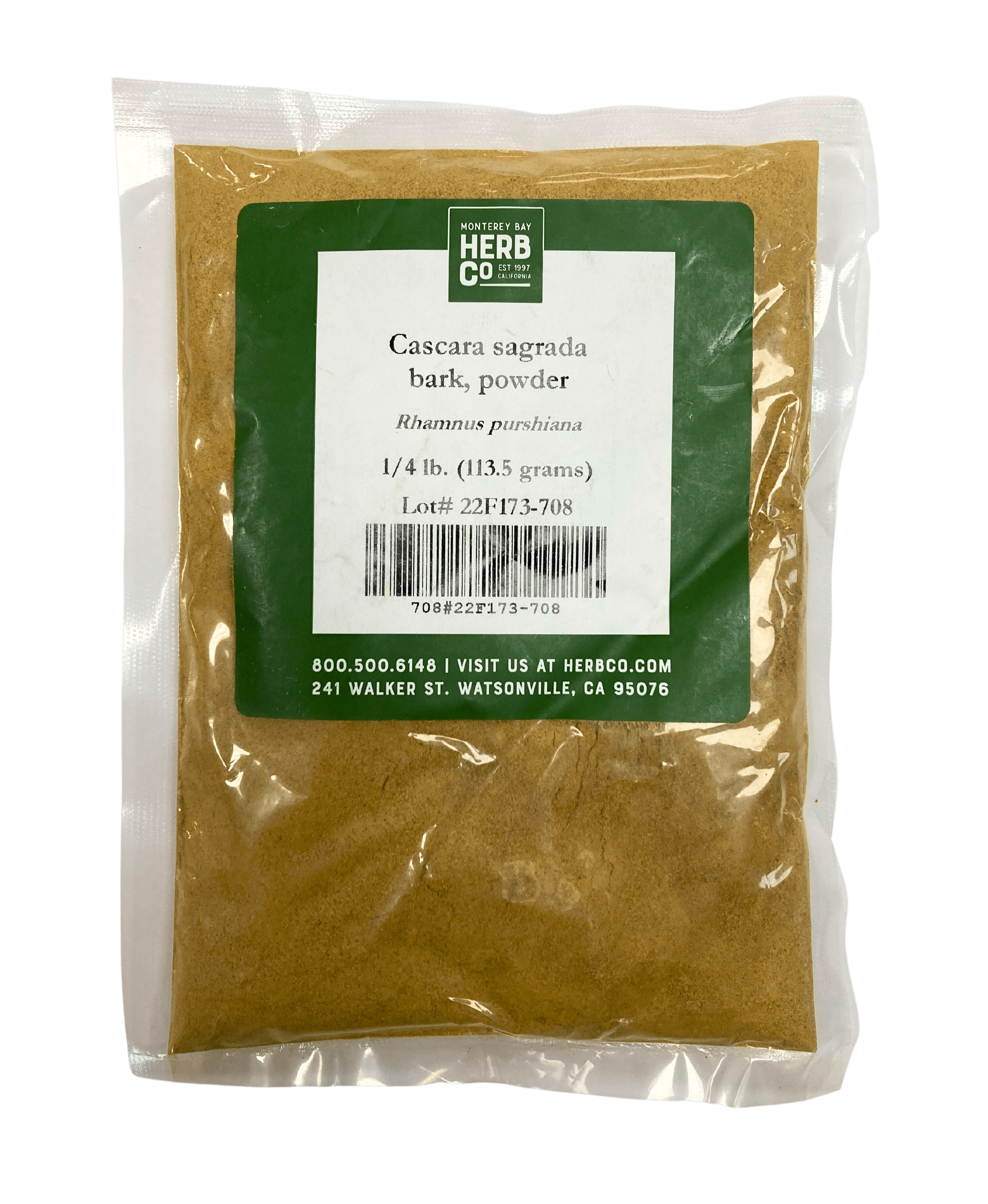 Cascara Sagrada Bark Powder by Country Life Natural Foods