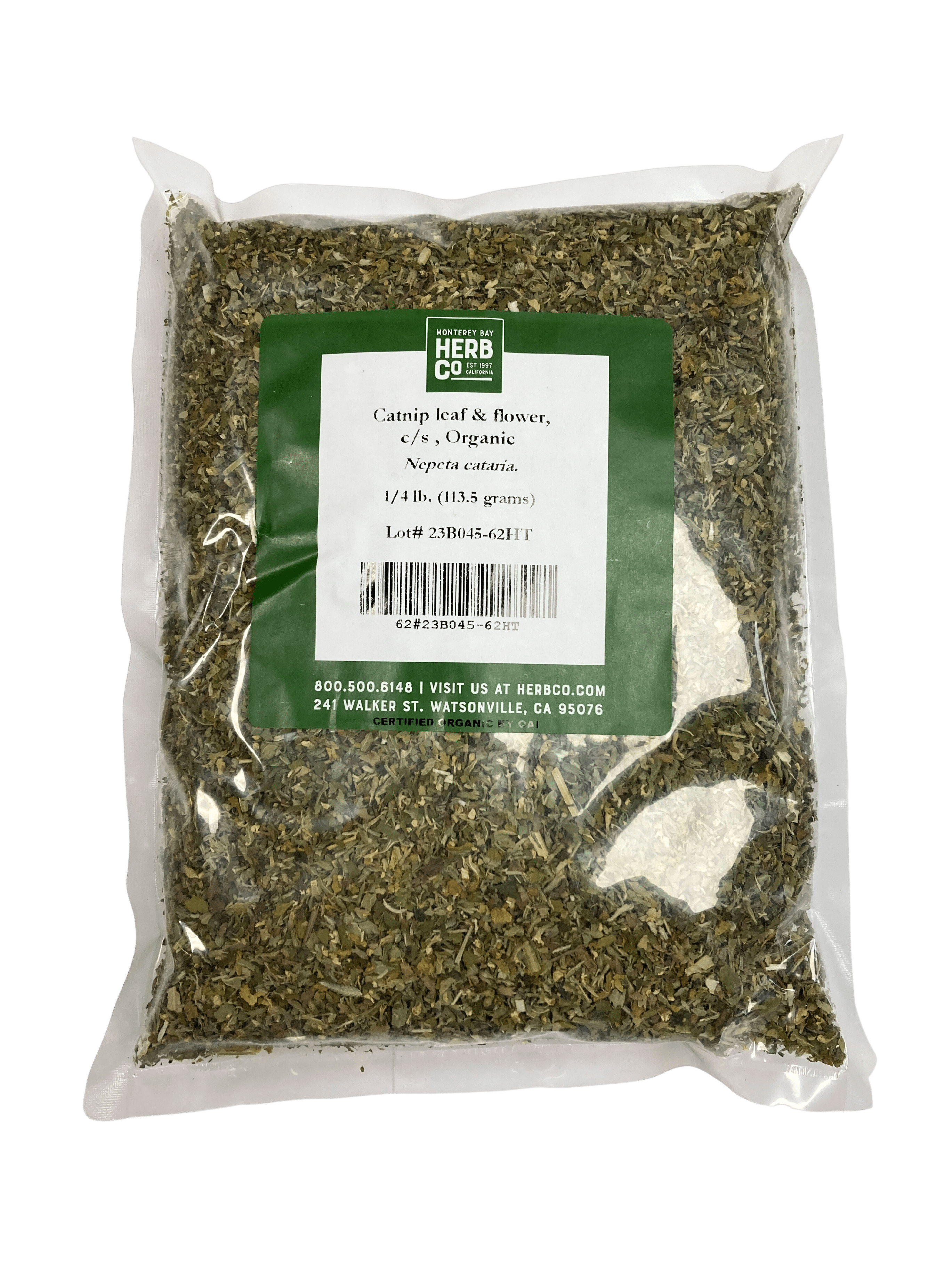 Catnip Leaf and Flower, Organic, Cut, Sifted by Country Life Natural Foods