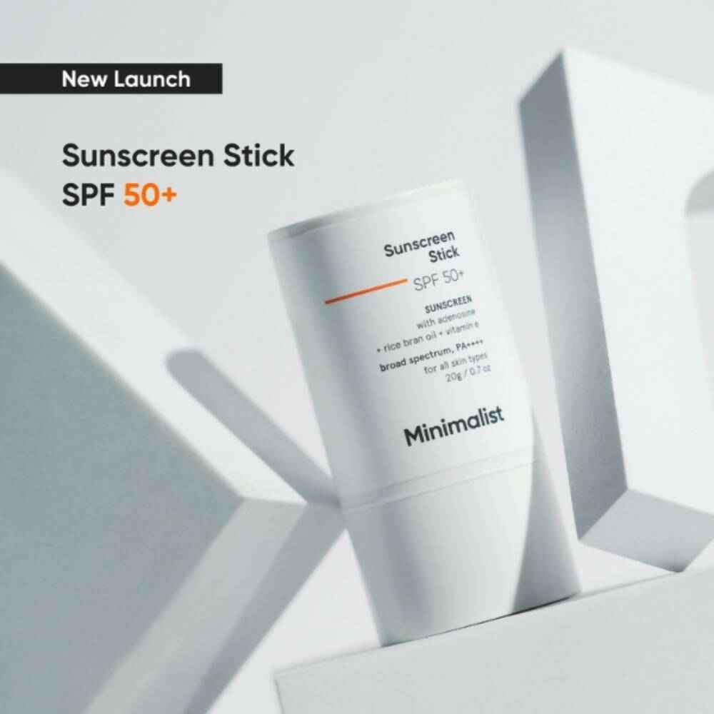 Minimalist SPF 50 Sunscreen Stick PA++++ With Adenosine, Rice Bran Oil & Vitamin E