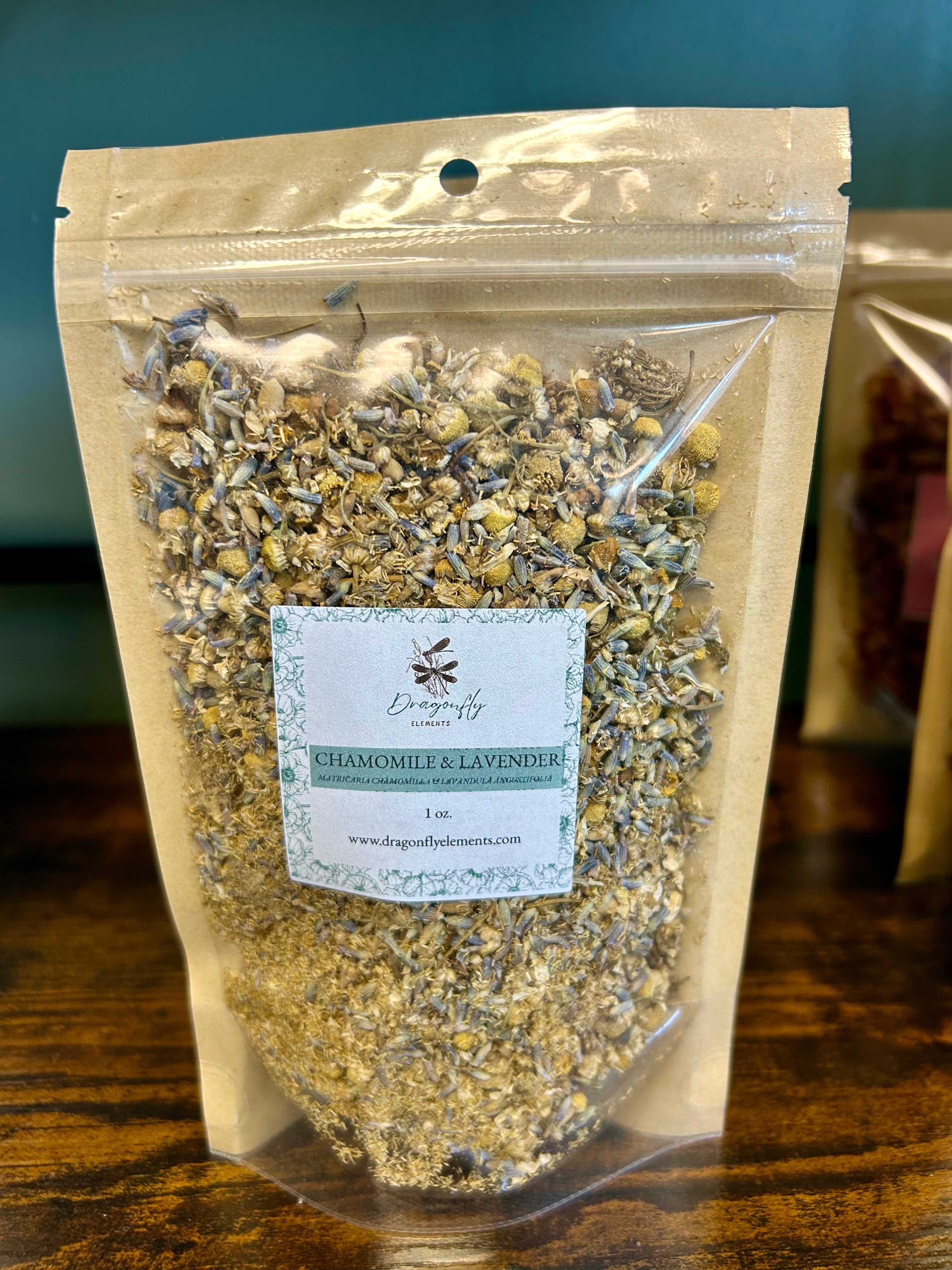 Chamomile & Lavender Herbal Tea Blend 1 oz. by Dragonfly Elements
