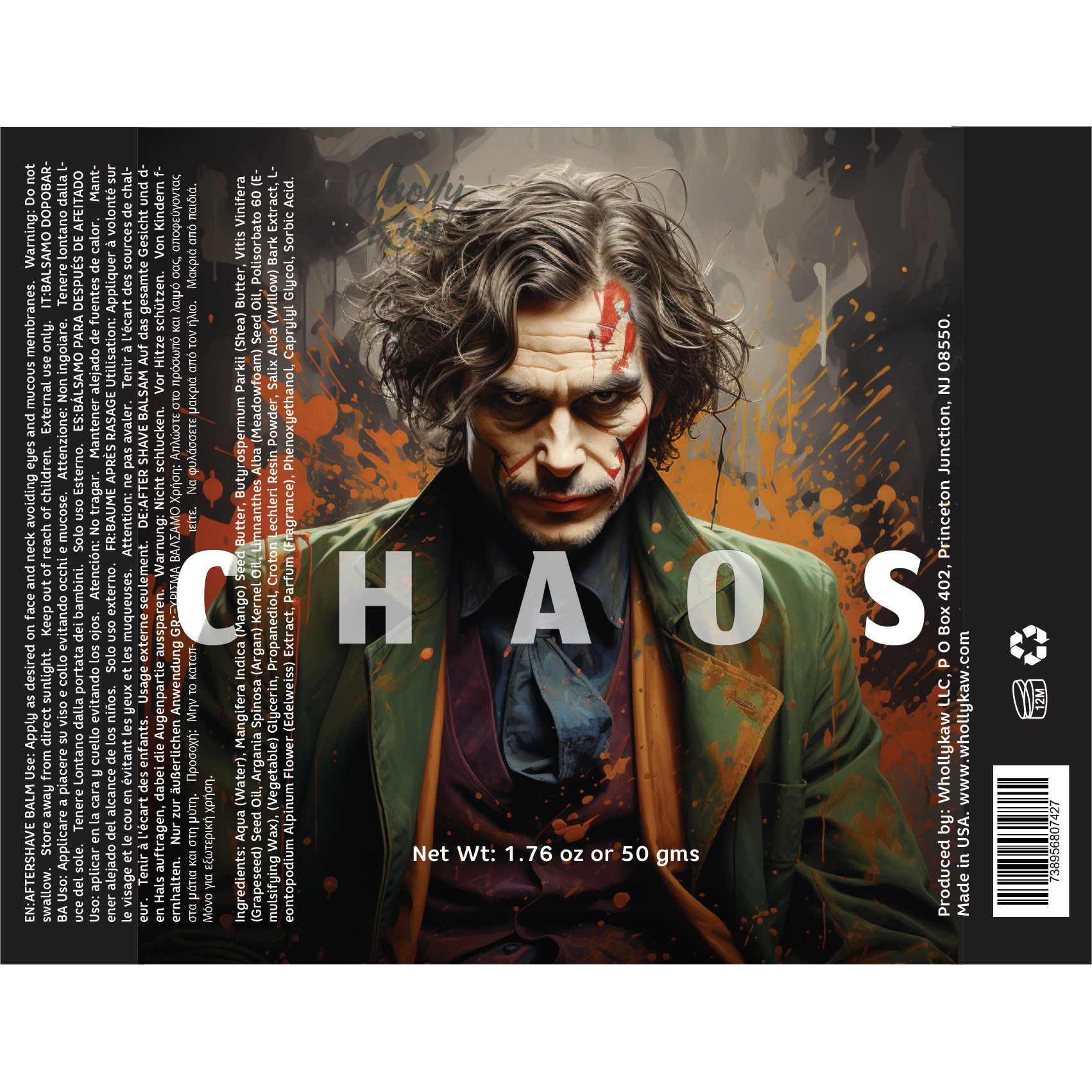 Wholly Kaw Chaos Shaving Collection by Pasteur Pharmacy