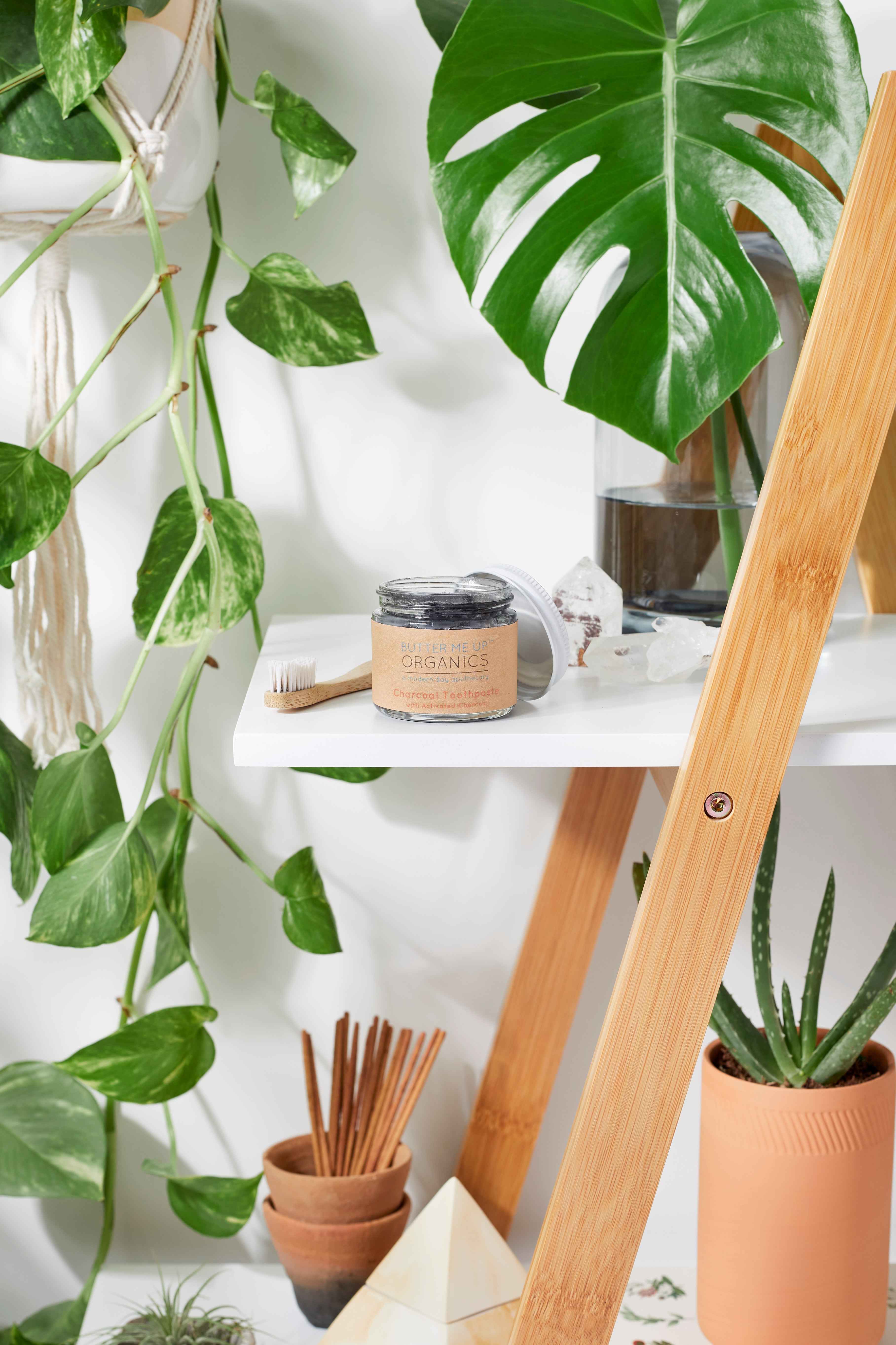 Organic Activated Charcoal Toothpaste / Whitening Toothpaste / Organic Toothpaste / Black Toothpaste / Charcoal Toothpaste / Tooth Paste by Butter Me Up Organics