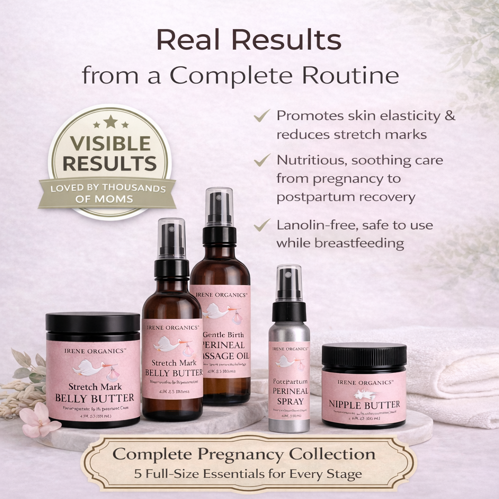 Complete Pregnancy & Postpartum Care Routine by Irene Organics
