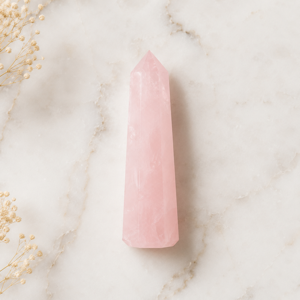 Rose Quartz Tower Point (Self-Love and Friendship) DestGlow