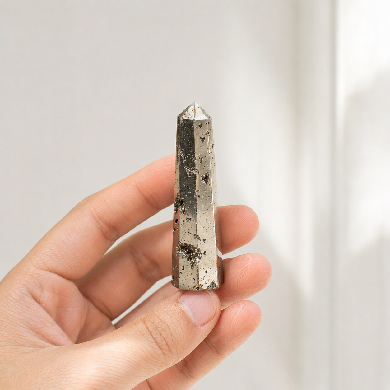 Pyrite Druzy Tower Point (Memory and Wealth) DestGlow