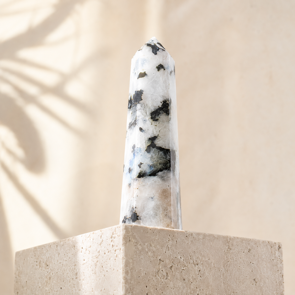 Rainbow Moonstone Tower Point (Creativity and Compassion) DestGlow