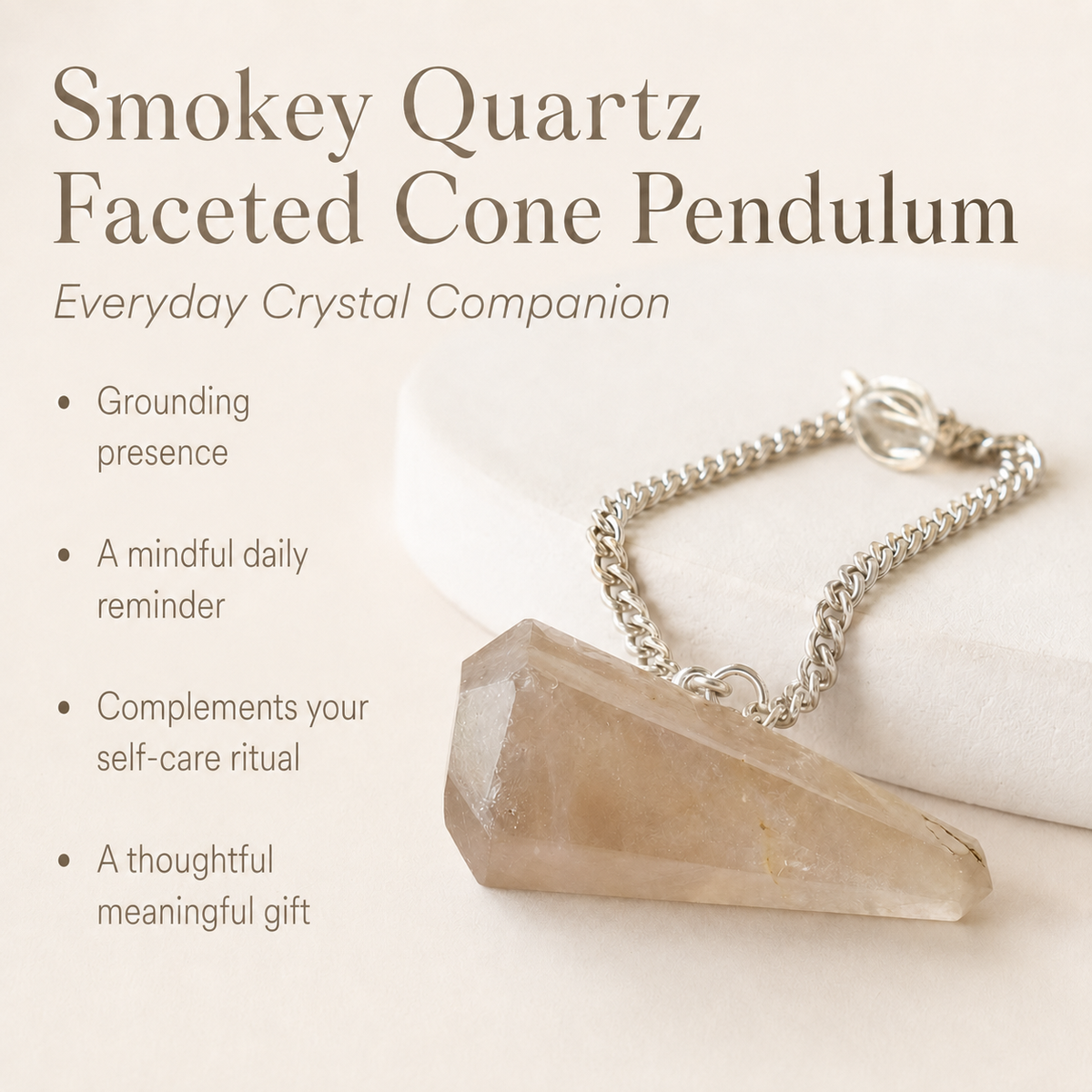 Smokey Quartz Pendulum (Expanded Awareness and Channeling) DestGlow