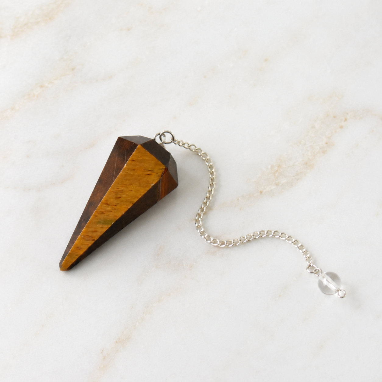 Tiger Eye Pendulum (Longevity and Protection) DestGlow