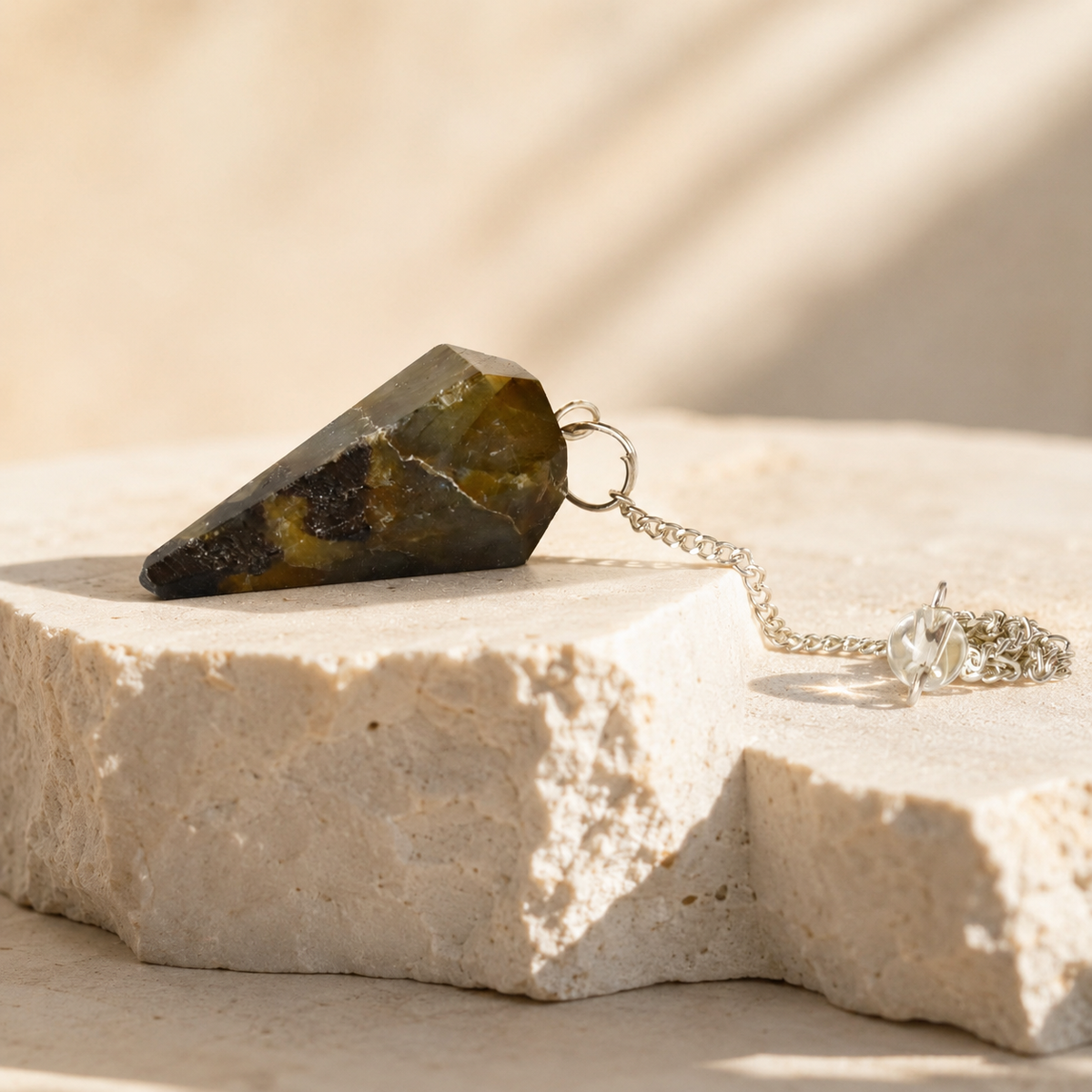 Labradorite Pendulum (Synchronicity and Protection) DestGlow