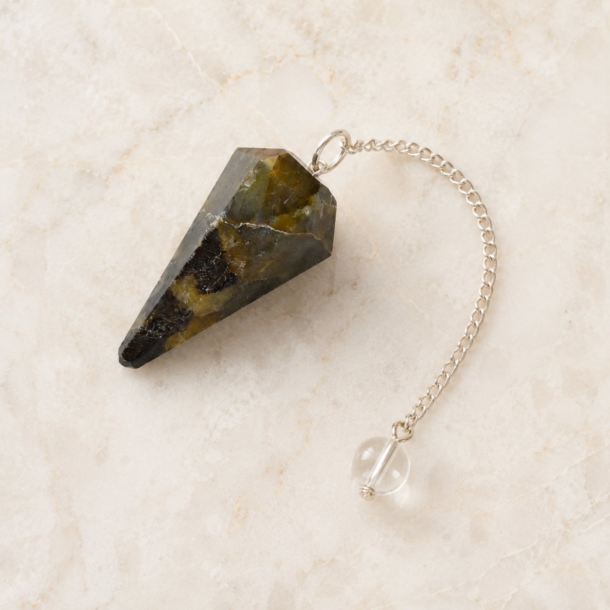 Labradorite Pendulum (Synchronicity and Protection) DestGlow