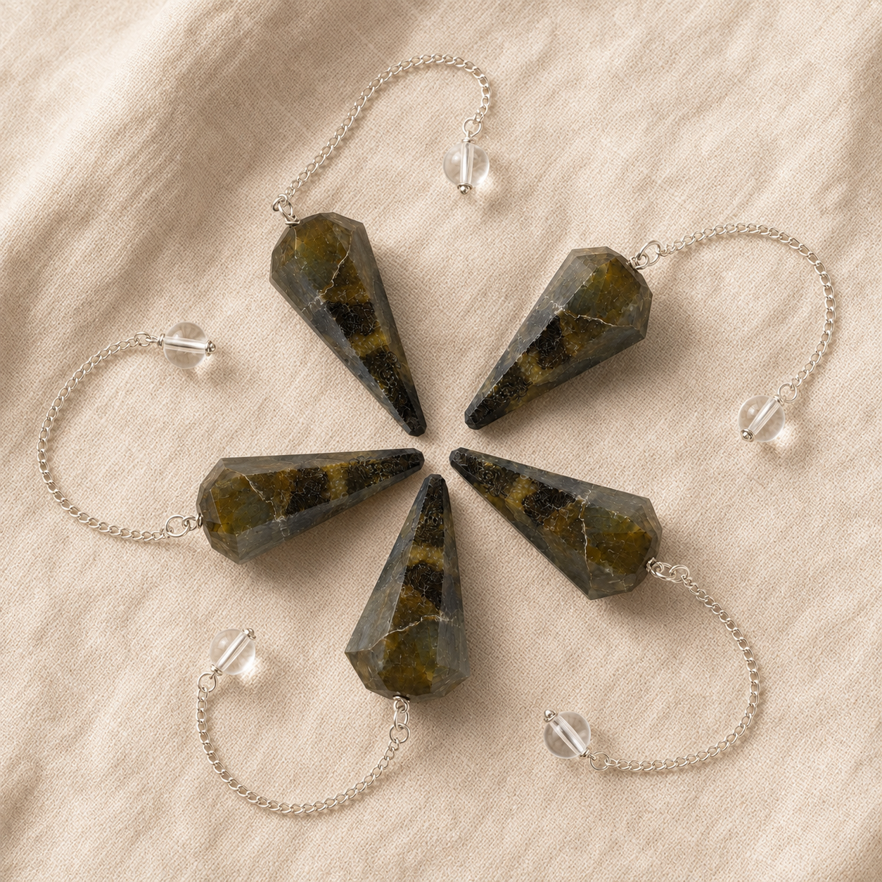 Labradorite Pendulum (Synchronicity and Protection) DestGlow