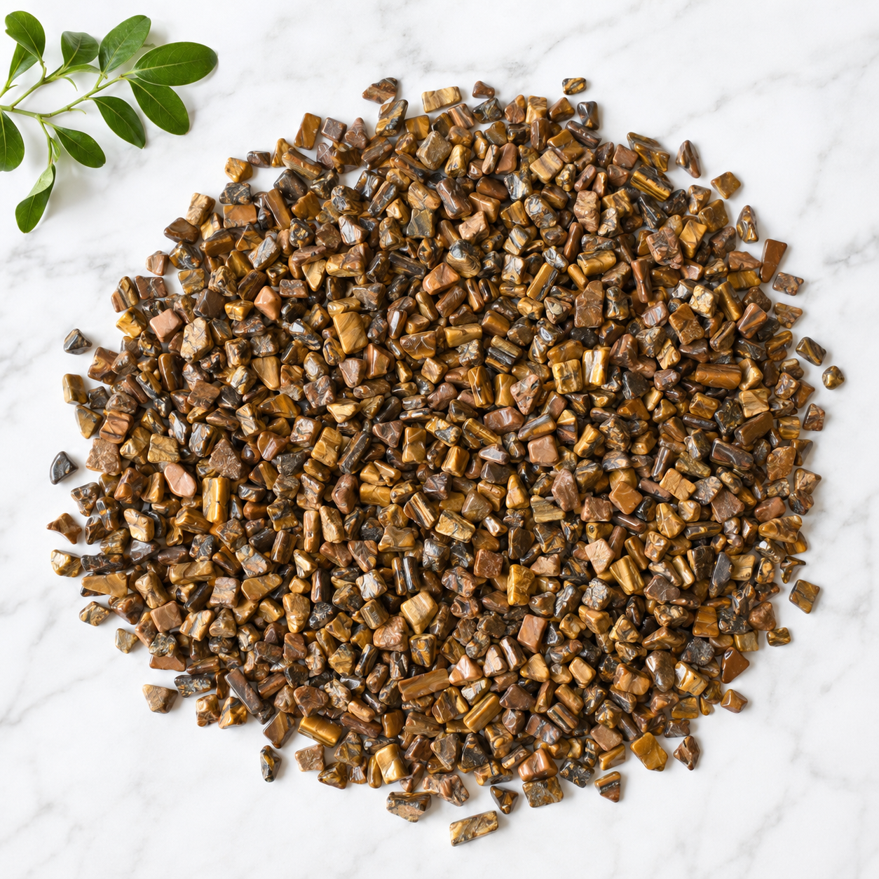 Tiger Eye Gemstone Chips (Protection and Willpower)