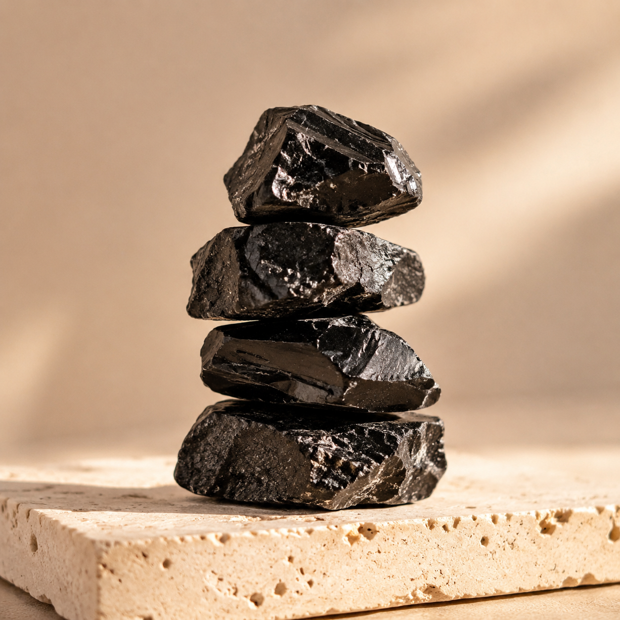 Black Obsidian Rough Rocks (Detoxification and Encouraging Personal Growth) DestGlow