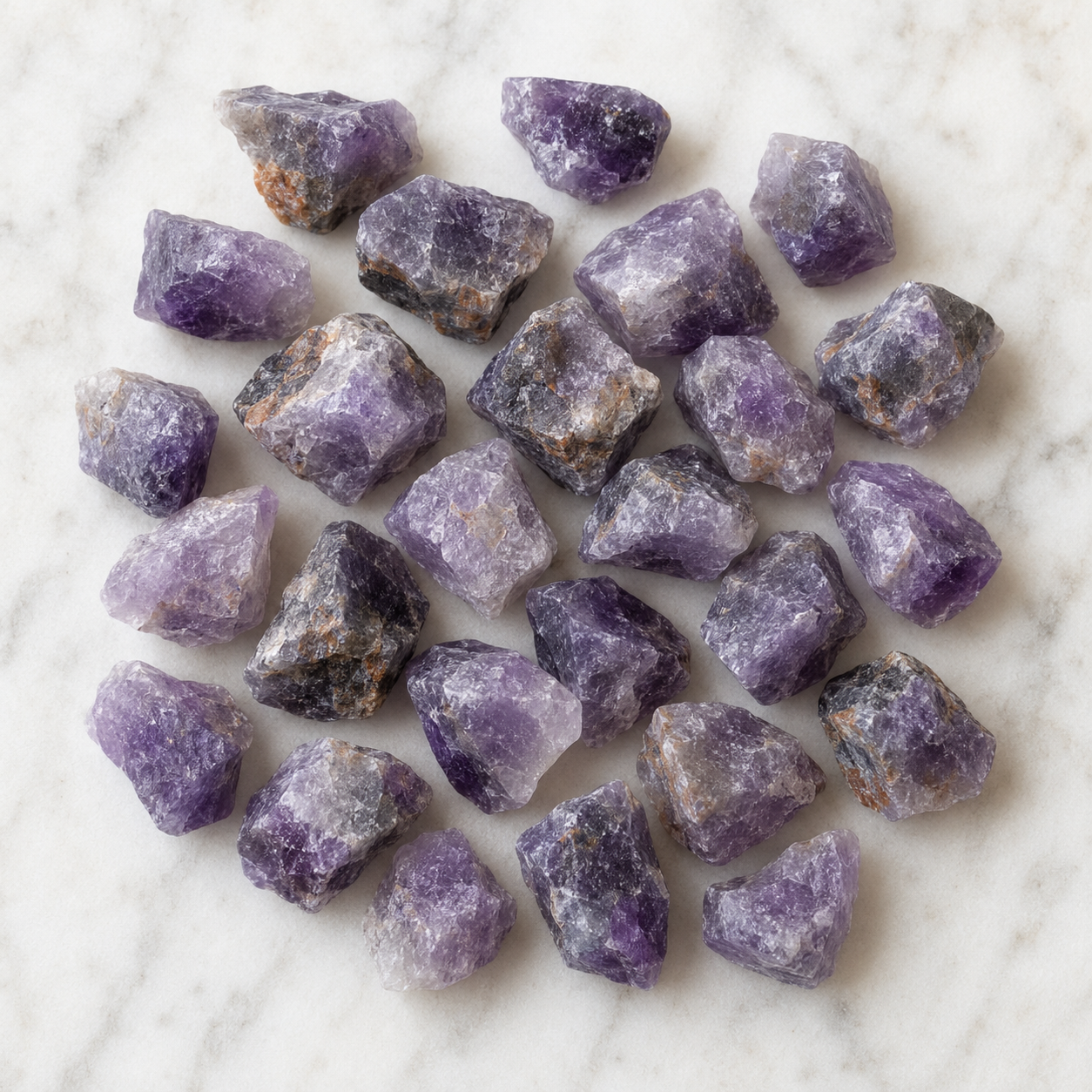 Raw Amethyst Rough Rocks (Serenity and Calm) DestGlow