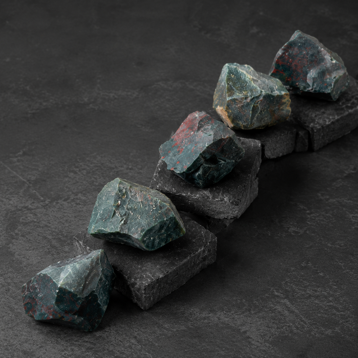 Bloodstone Rough Rocks (Grounding and Protecting) DestGlow