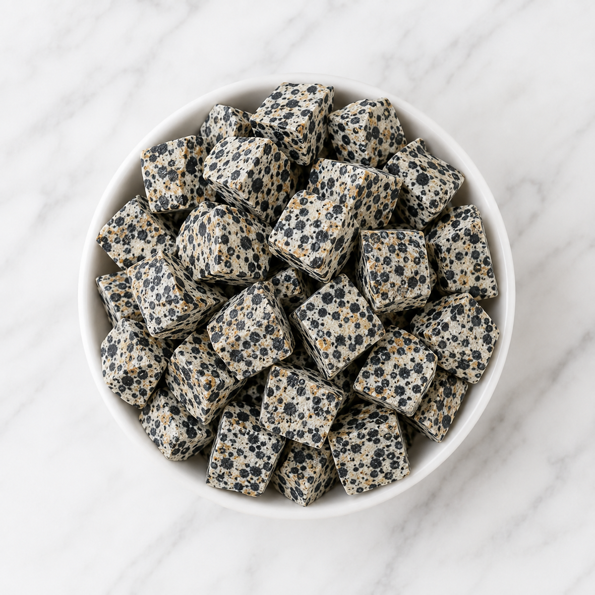 Dalmatian Jasper Rough Rocks (Grounding Energy and Good Fortune) DestGlow