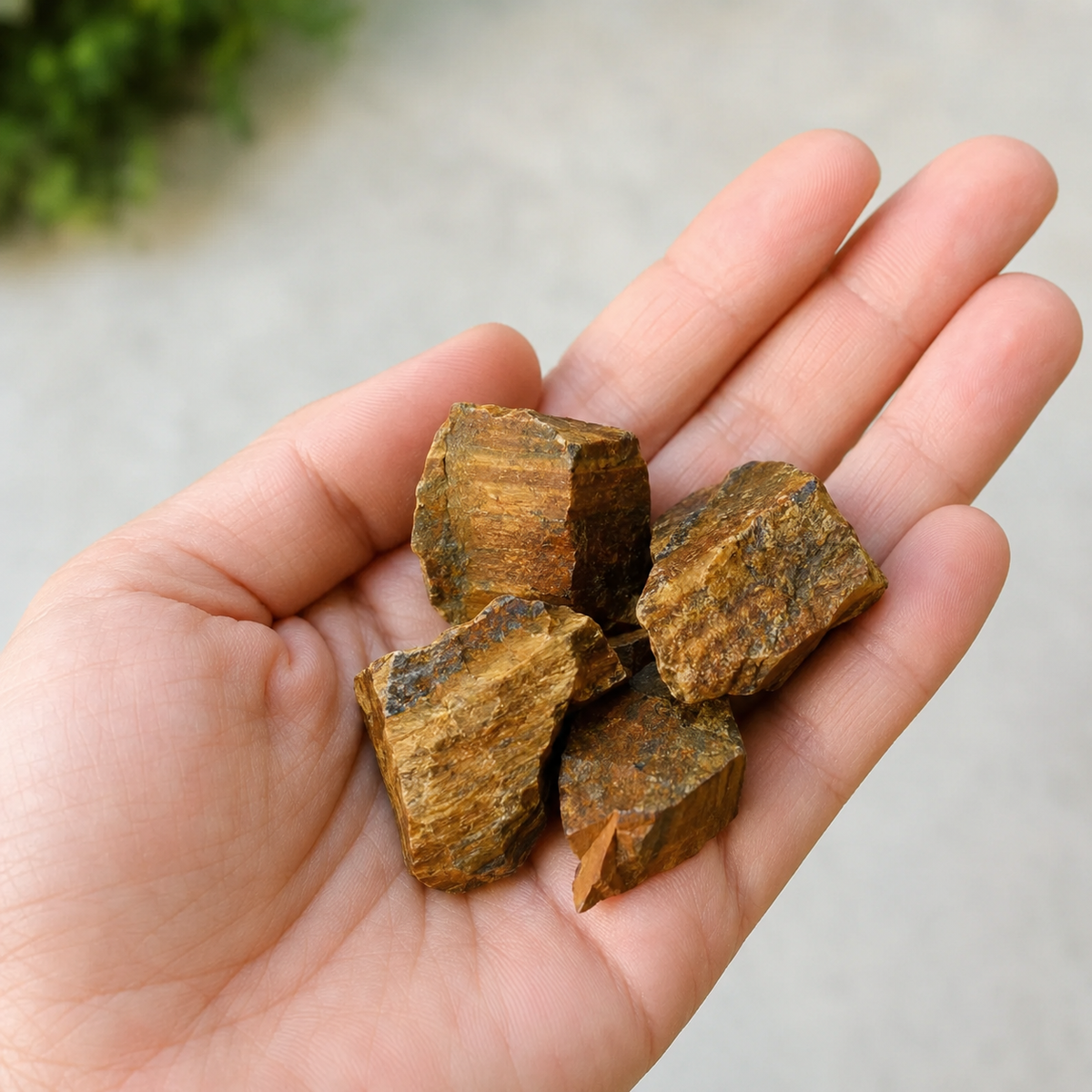 Tiger Eye Rough Rocks (Intuition and Prosperity) DestGlow