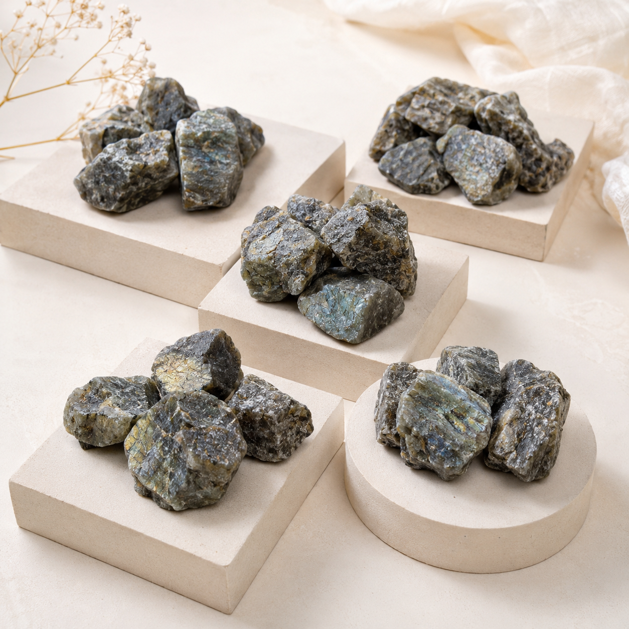 Labradorite Raw Stones (Meditate and Balance) DestGlow