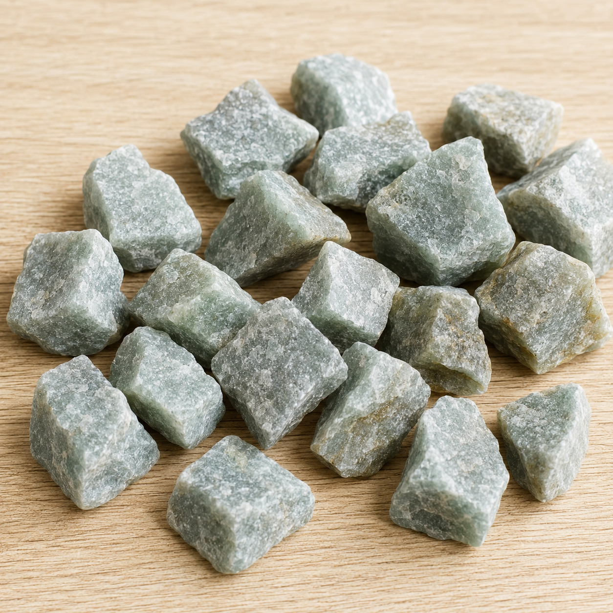 Green Aventurine Rough Rocks (Grounding and Stability) DestGlow
