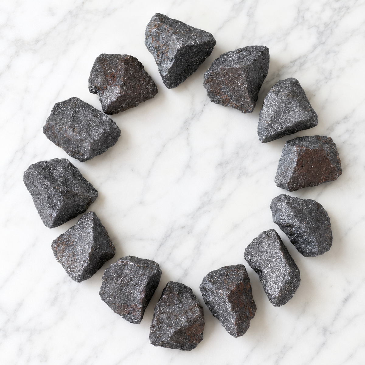 Hematite Rough Rocks (Focuses Energy and Emotions) DestGlow