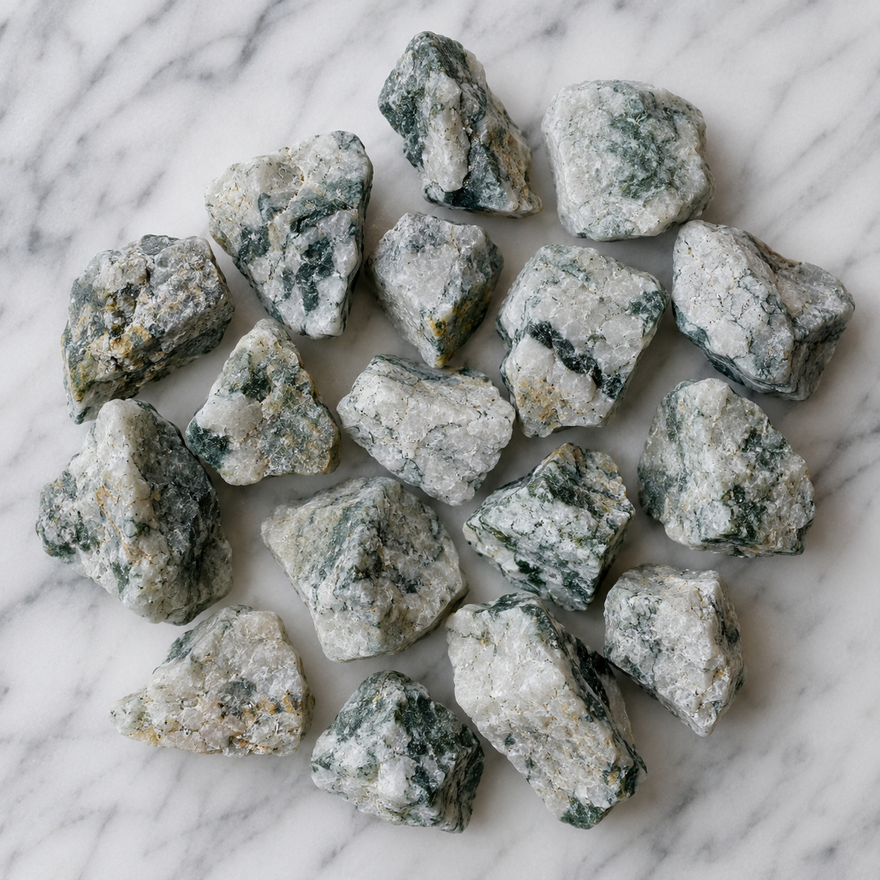 Tree Agate Rough Rocks (Trust and Self-Discipline) DestGlow
