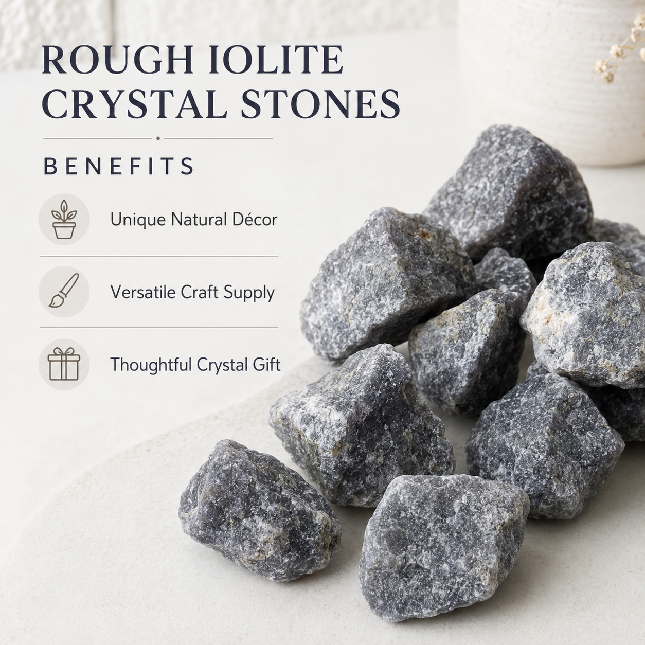 Iolite Rough Rocks(Cleansing and Communication With Higher Realms)