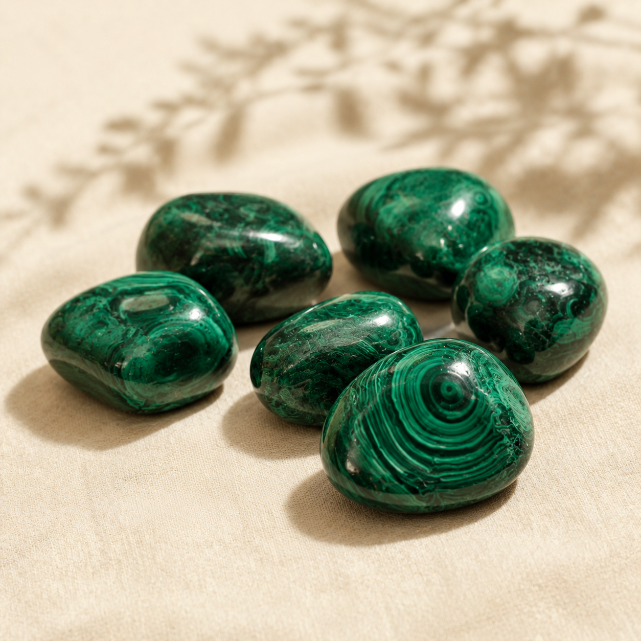 Malachite Tumbled Crystals (Leadership and Travel) DestGlow