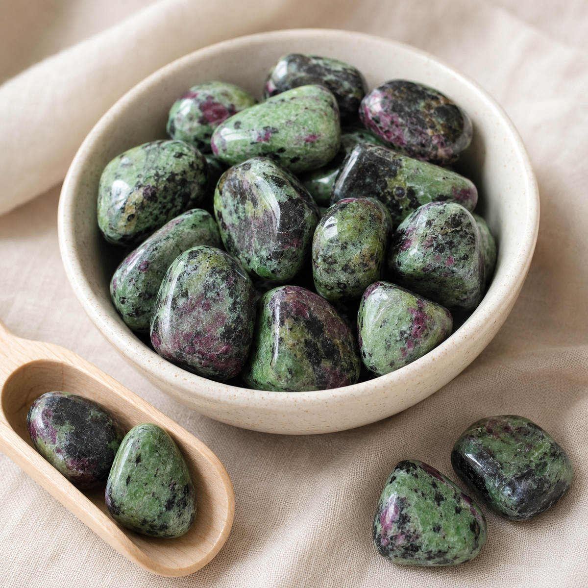 Ruby Zosite Tumbled Crystals(Confidence and Courage )