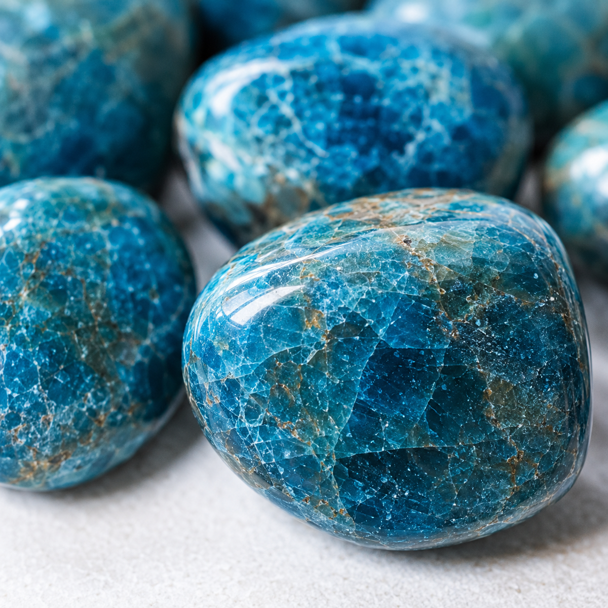 Apatite Tumbled Crystals (Psychic Abilities and Strength) DestGlow